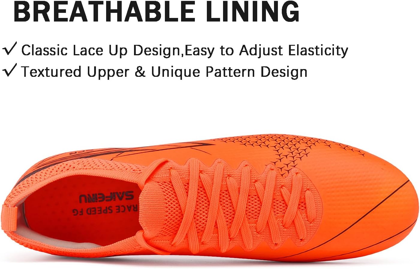 Soccer Cleats Mens AG/FG Professional Football Shoes Lightweight Breathable Youth Adult Athletic Training Sneakers