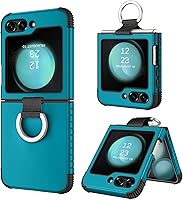 Vista 10 de BENTOBEN Funda para Samsung Galaxy Z Flip 5, Z Flip 5 5G, resistente 2 en 1, cuerpo completo, resistente, a prueba de golpes, con anillo