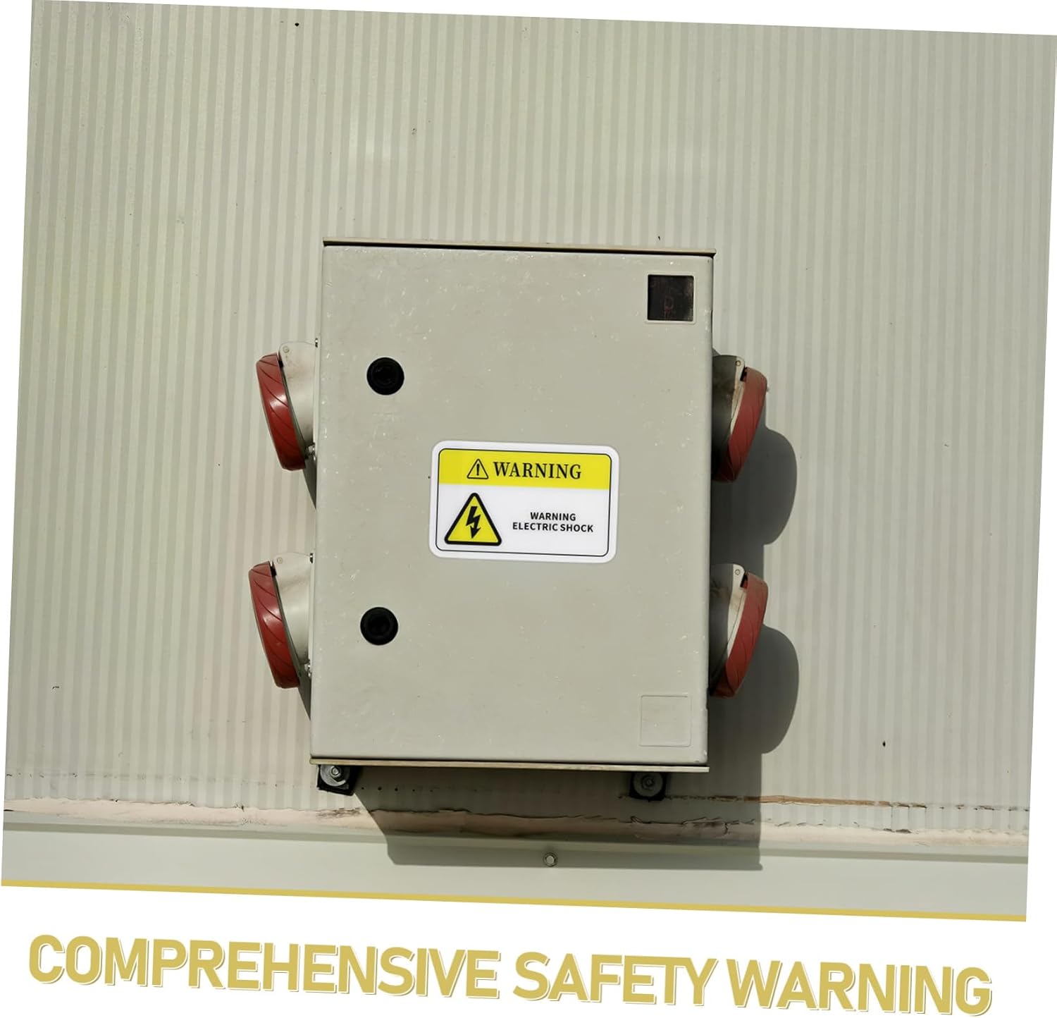 10pcs PVC Voltage Safety Warning Stickers for Machinery
