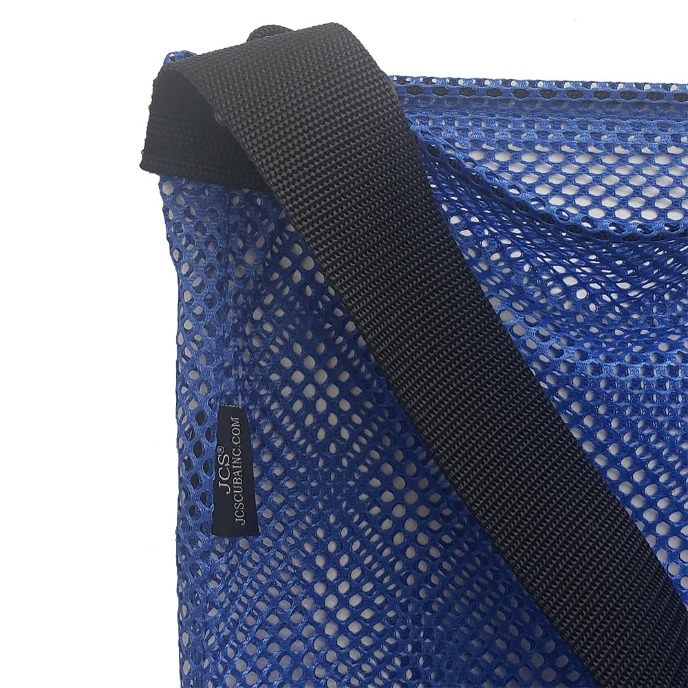 JCS 24x30 Nylon Mesh Tote Bag with D-Ring – Breathable, Durable, Spacious & Reinforced for Beach, Gym, or Work Essentials