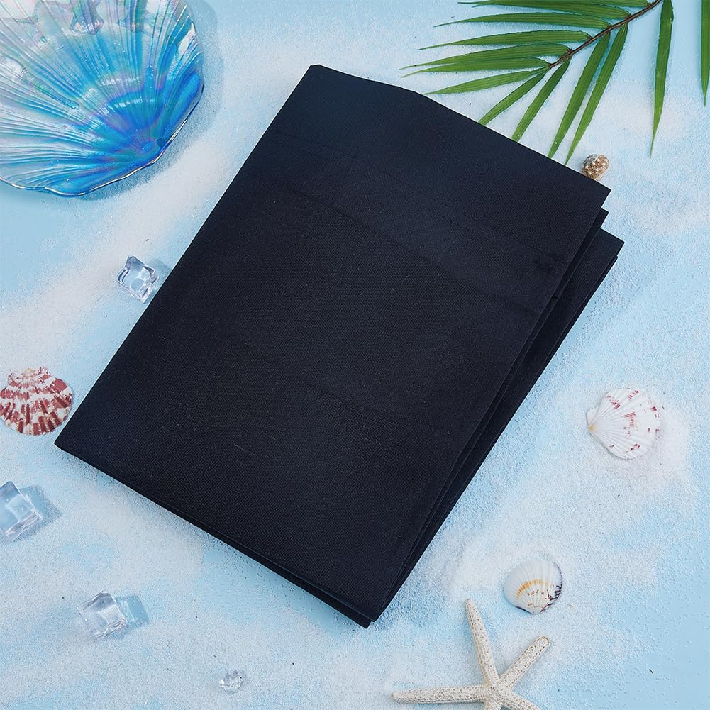 Toile De Remplacement Pour Chaise De Réalisateur - Housse En Maille 52x16cm, Noir, Pour Jardin, Plage, Camping