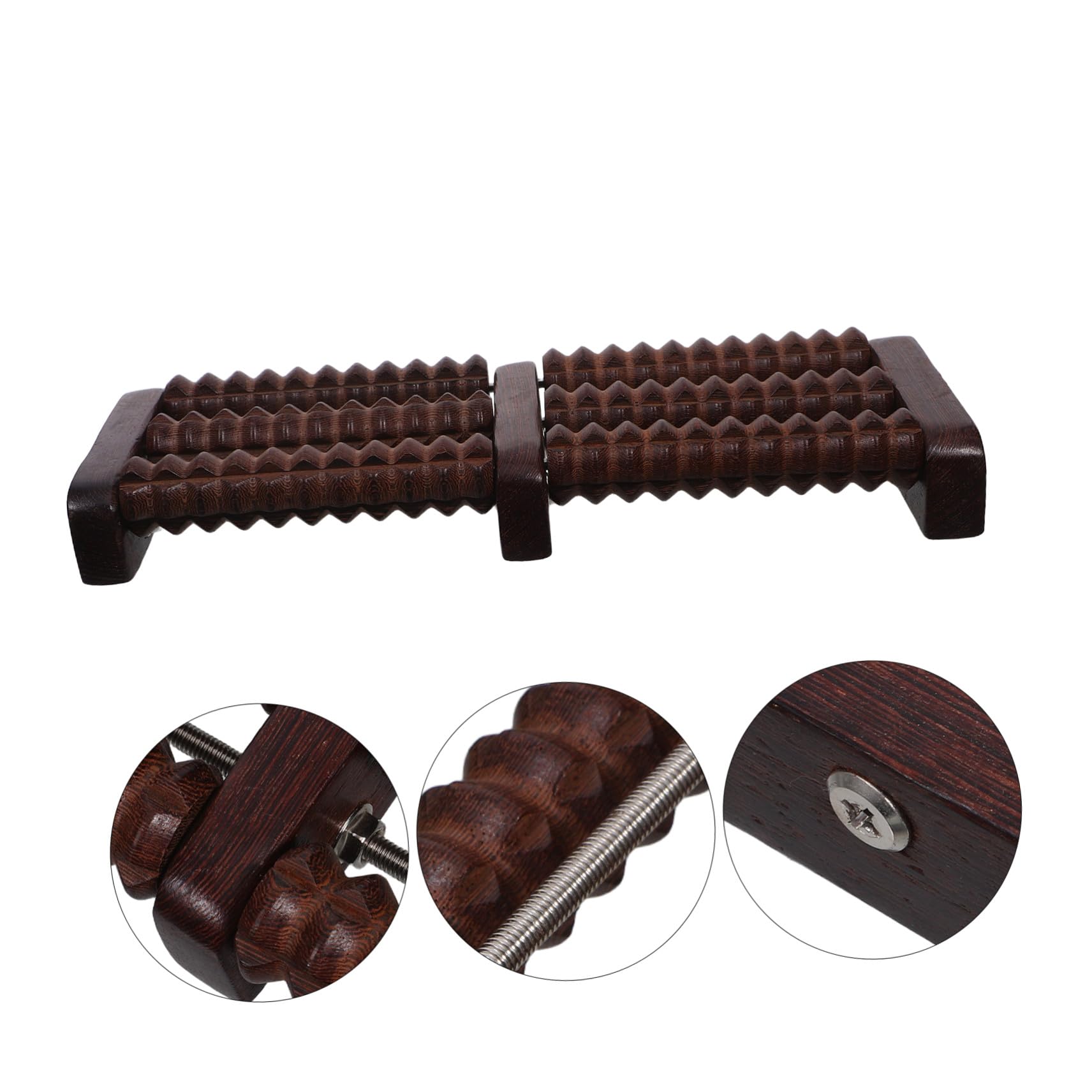 Rodillo Masajeador de Pies de Madera Portátil Masaje Manual para Talones Herramienta de Acupresión para Adultos Relajación Muscular y Circulación Sanguínea Casa y Oficina