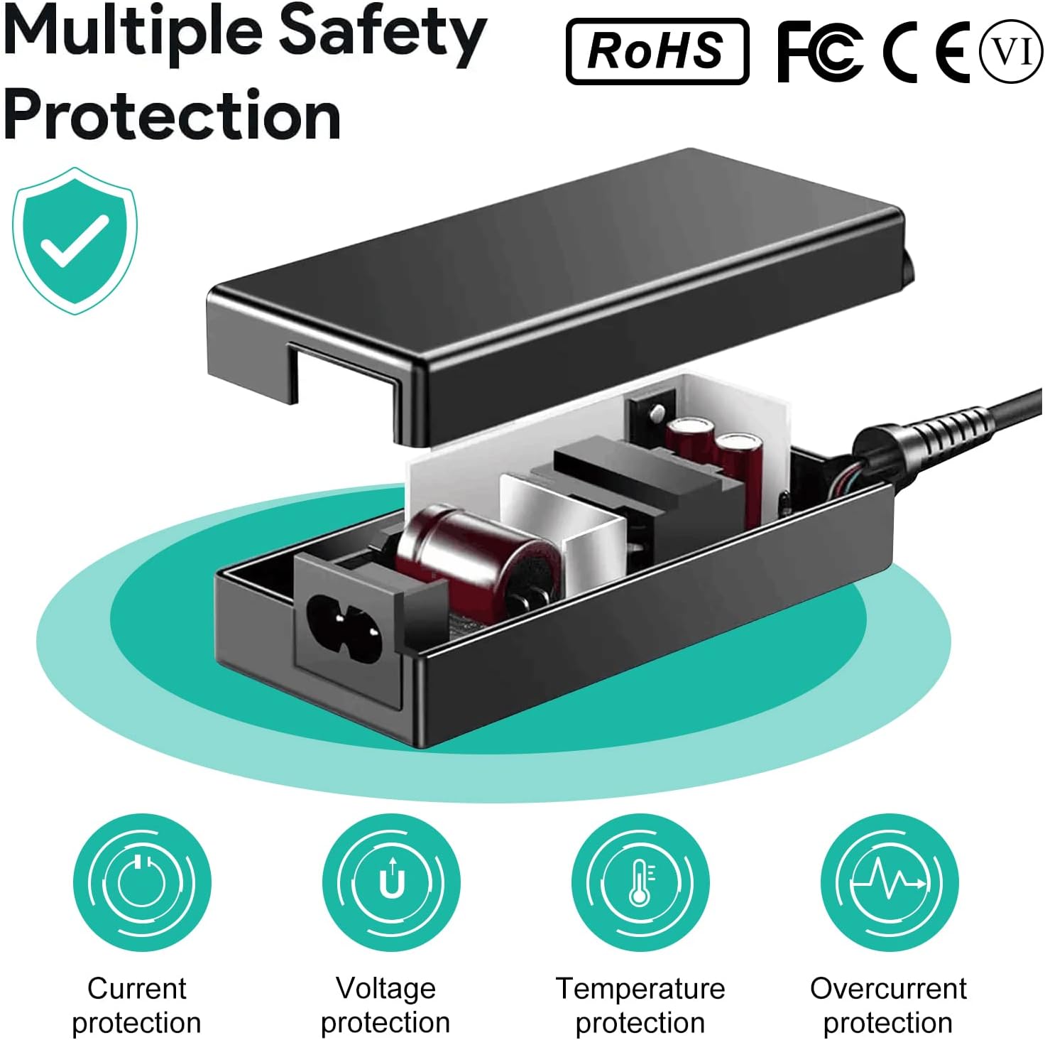 HKY 24V AC Adapter Compatible with All ResMed S9 Series CPAP and BiPAP Machines Res Med S9 AutoSet/AutoSet for Her/Elite/Escape Auto/Escape/VPAP Series Replacement 90W ResMed S9 Power Supply Cord