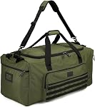125L Extra Large Gym Duffle Bag for Men Women with Shoes Compartment Shoulder Strap Heavy Duty Tactical Duffel Bag Weekender Overnight Trip Big Sports Team Equipment & Workout Bag, Black