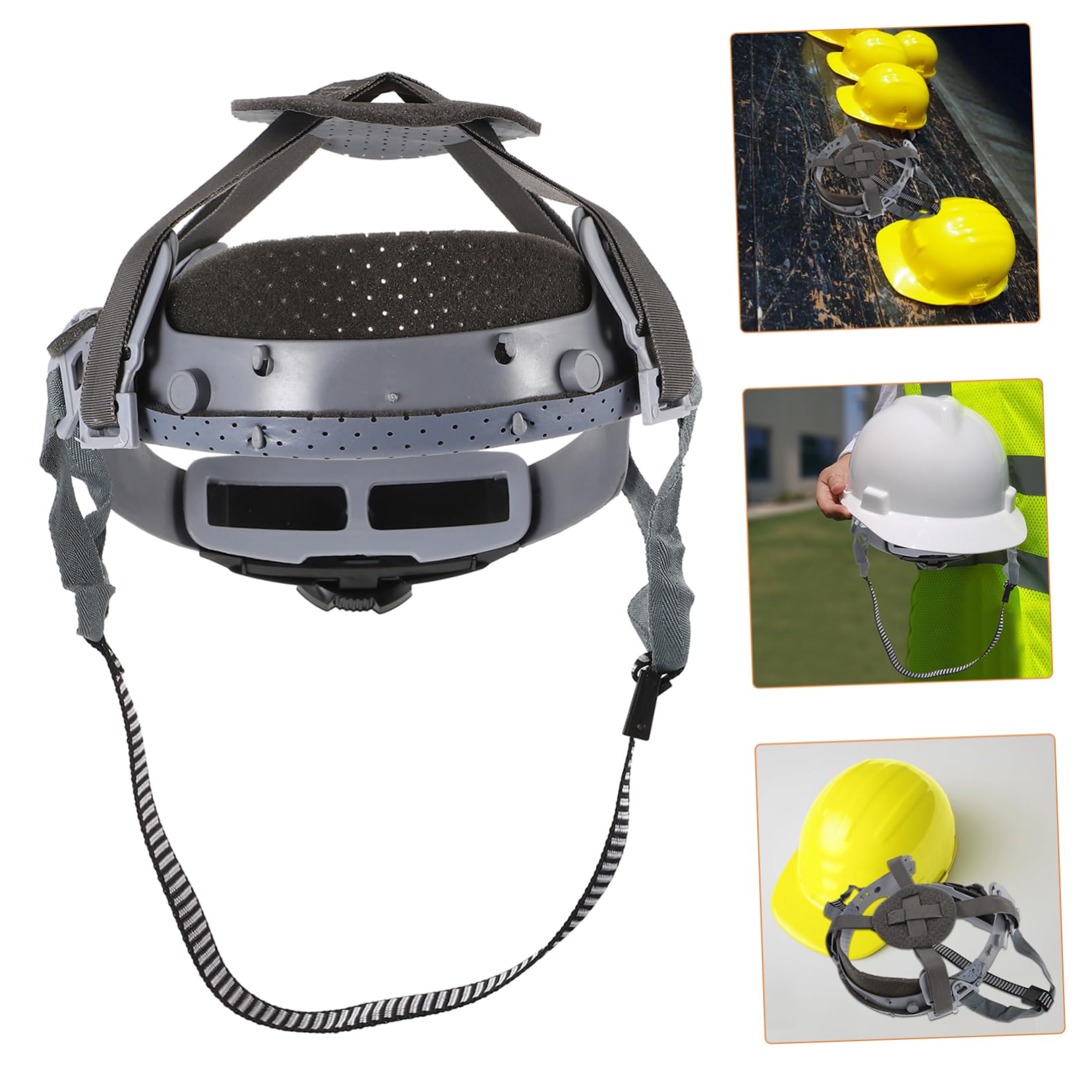 Holibanna Forro del Casco Absorbente Sudor Forro De Casco Reemplazo Casco Casco Forro De Suspensión De Casco Transatlántico Revestimientos Recubrimiento Casco De Seguridad Blanco Paño