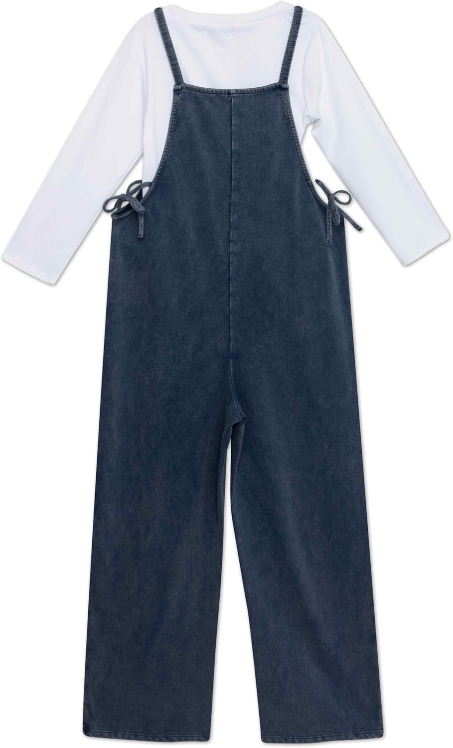 Speechless Girls' 3/4 Sleeve French Terry Top and Jumpsuit Set