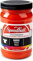 Vista 12 de Speedball 046055 Tinta de serigrafía de tela, 128 onzas líquidas, amarillo