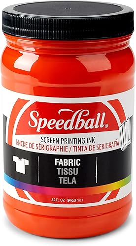 Miniatura 20 de Speedball 046055 Tinta de serigrafía de tela, 128 onzas líquidas, amarillo