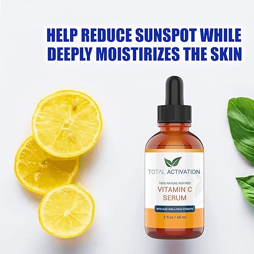 Miniatura 4 de Suero de vitamina C para rostro con aloe vera y vitamina E, antienvejecimiento, suero hidratante suave, piel brillante y tratamiento de línea fina,