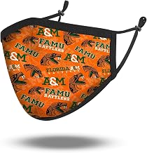 Fabrique Innovations NCAA Florida A&M Rattlers, 100% Cotton, Double Layer, Washable & Reusable, Non-Medical Face Mask