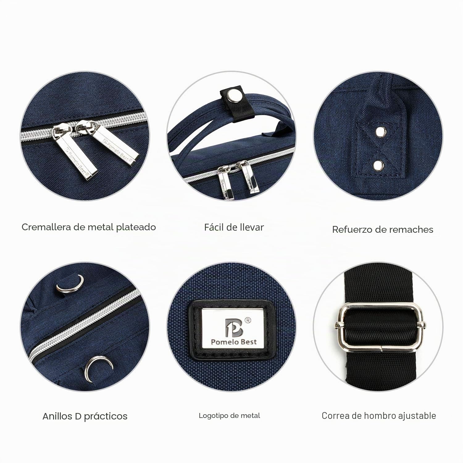 Pomelo Best Bolso Cambiador Bebé de Pañales, Gran Capacidad de bolso, Impermeable, con 2 Ganchos Carrito de Bebé y Cambiador portatil de pañales