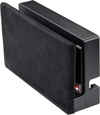 TXEsign Reversible Soft Lining Nintendo Switch Dust Cover Compatible with Nintendo Switch charging dock Black
