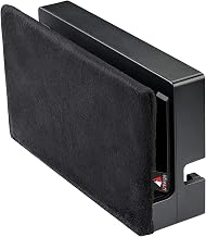 TXEsign Reversible Soft Lining Nintendo Switch Dust Cover Compatible with Nintendo Switch charging dock (Black)