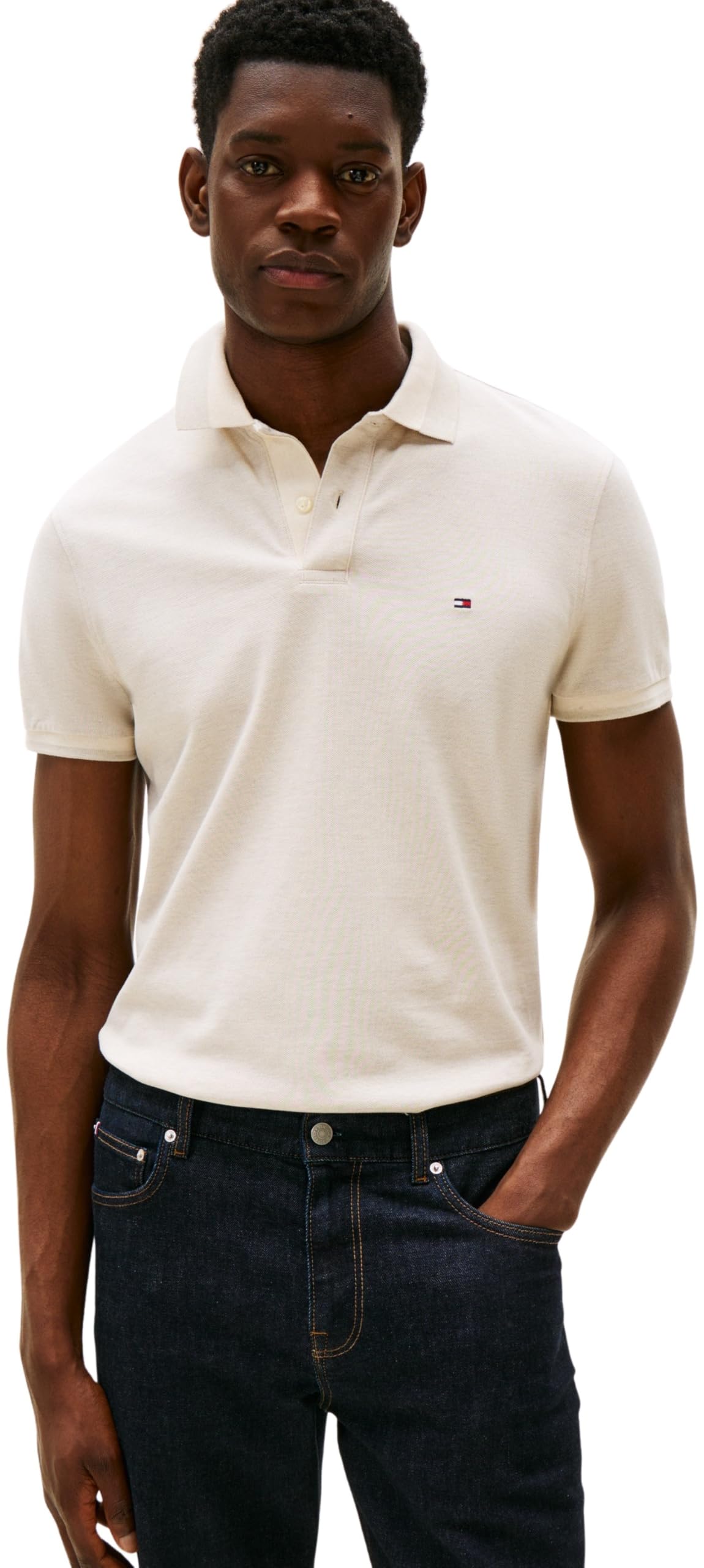 Tommy Hilfiger Herren Poloshirt Kurzarm Contrast Collar Block Regular Fit