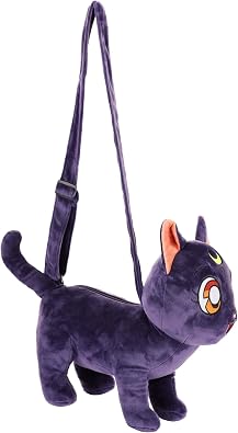 Sailor Moon Luna Cat Crossbody Bag | Purse Accessory for Anime Cosplay Fan Gift Shoulder Strap Black Bag