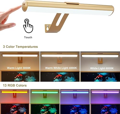 Miniatura 2 de Luz para Cuadros a Batería, Luces para Cuadros de Pared, Luz Inalámbrica para Cuadros con Control Remoto para Pinturas, 48 LED, 16 Colores