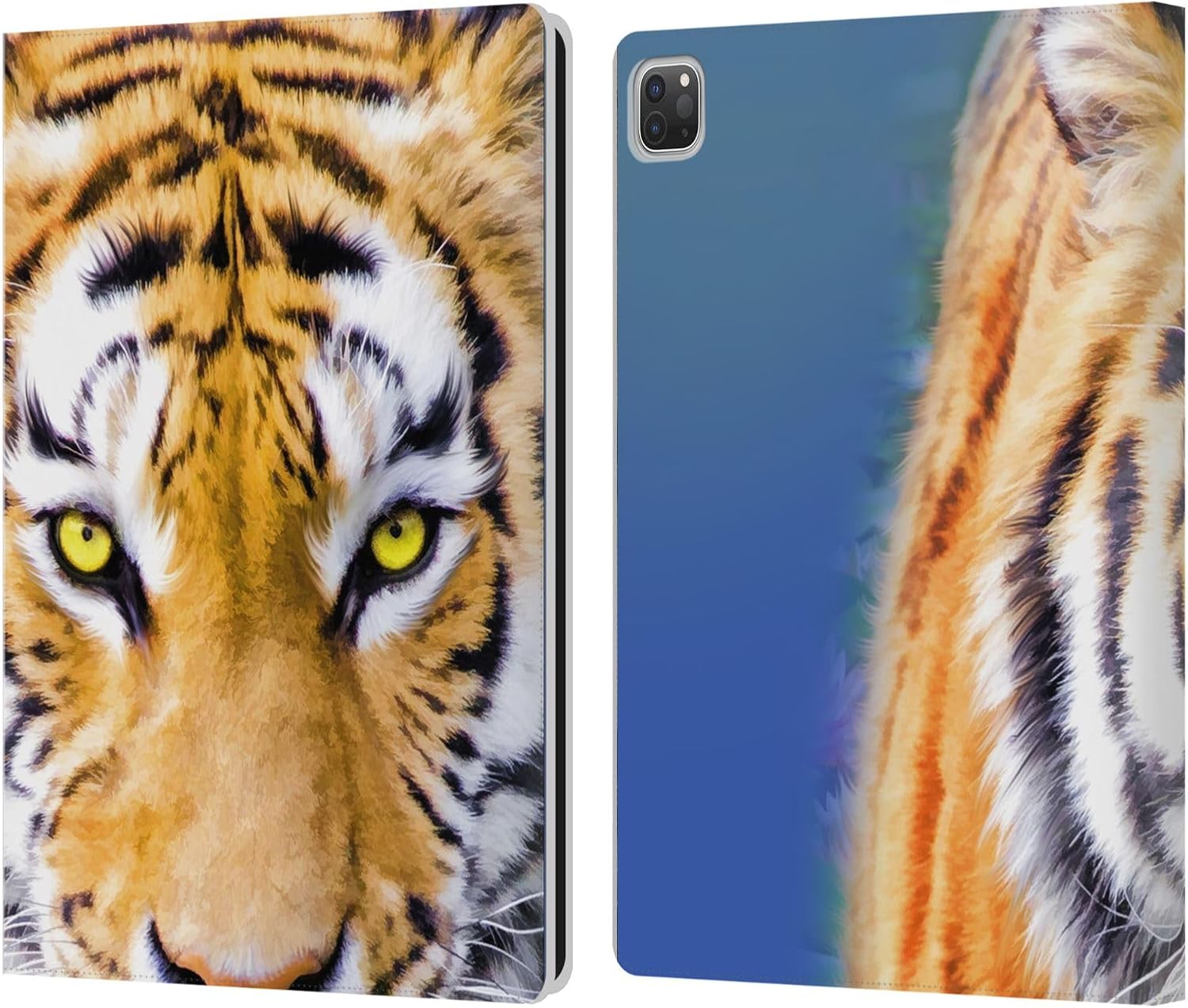 Head Case Designs Officially Licensed Aimee Stewart Autumn Wolf Animals Leather Wallet Case Compatible with Apple iPad Pro 13 M4 2024