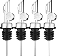 Vista 20 de Pafusen Paquete de 2 Boquillas Vertedoras de Licor, Boquilla Dispensadora de Aceite de Oliva con Volteo Automático, Boquilla Vertedora para Botellas