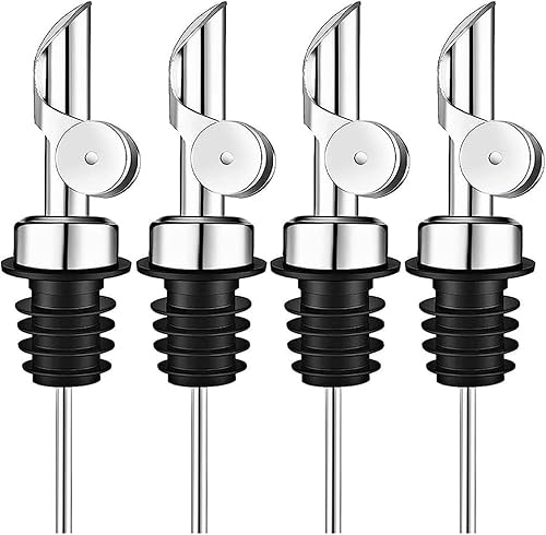 Miniatura 20 de Pafusen Paquete de 2 Boquillas Vertedoras de Licor, Boquilla Dispensadora de Aceite de Oliva con Volteo Automático, Boquilla Vertedora para Botellas