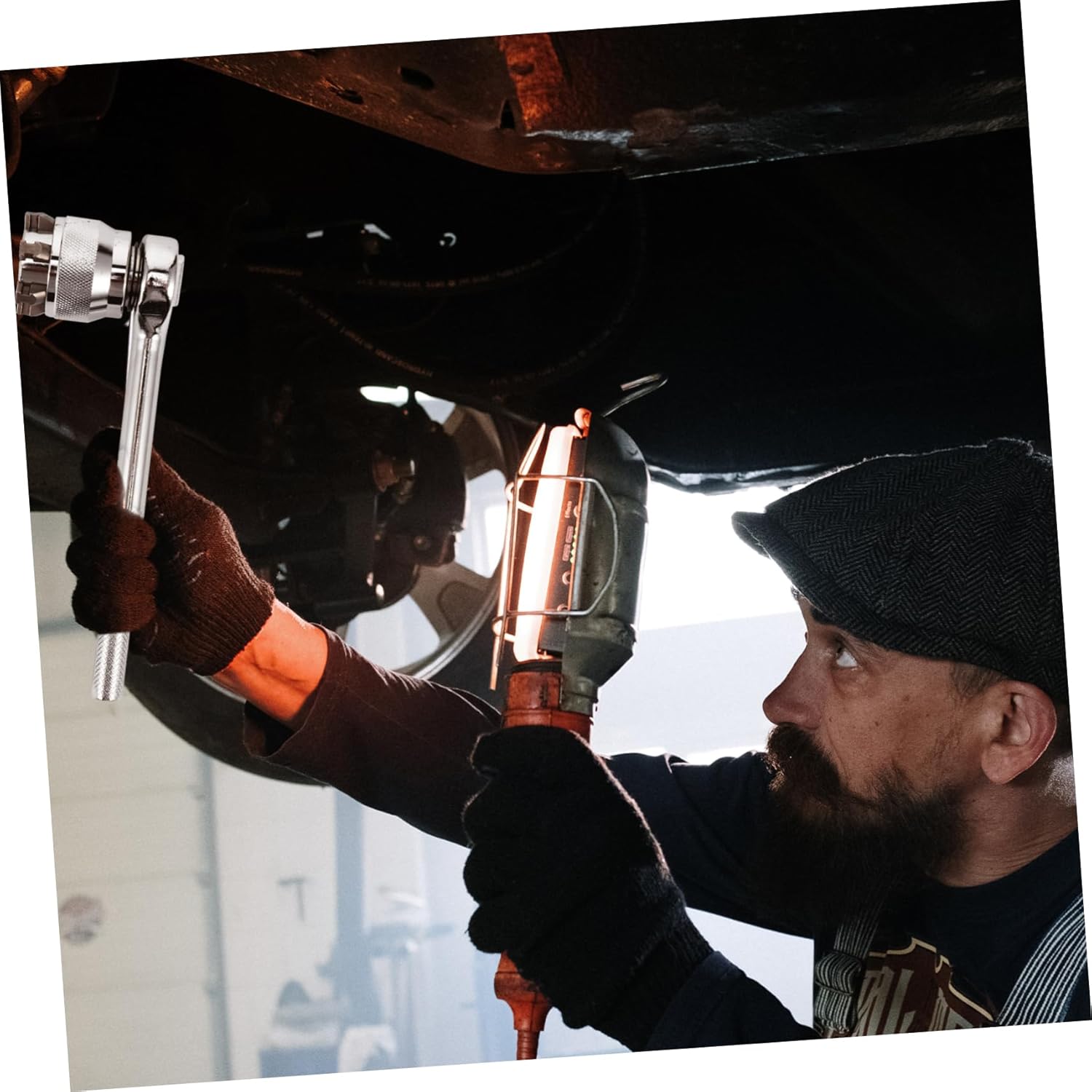 POPETPOP 4pcs Extended Wrench Set Torque Socket Socket Set Ratchet Grip Adapter Multi-function Wrench for High Torque Applications