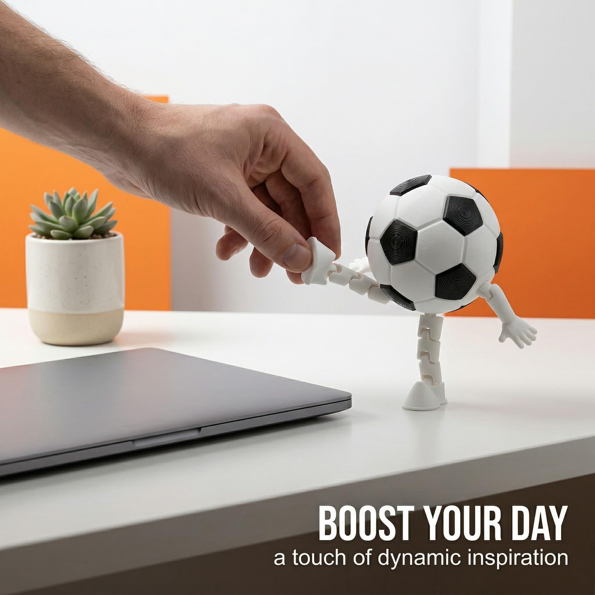 Collection de figurines de ballon de football, ornements de sport miniatures, Souvenirs de la Coupe du monde de football 2026, avec pieds articulés, mini décoration de bureau pour la maison, le bureau