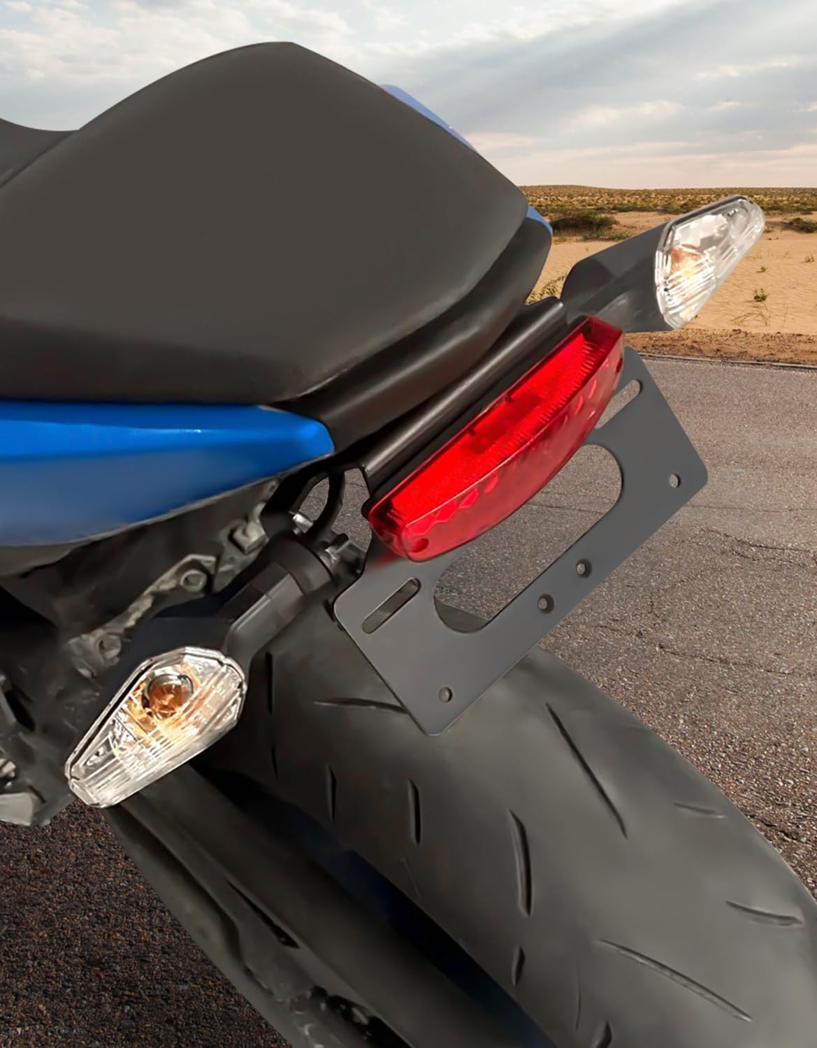 Fender Eliminator Kits Fit for GSX-8S 2023-2026, GSX-8R 2024-2026, GSX 8S GSX 8R Fender Eliminator Bracket Tail Tidy License Plate Mount Holder with Tail Light