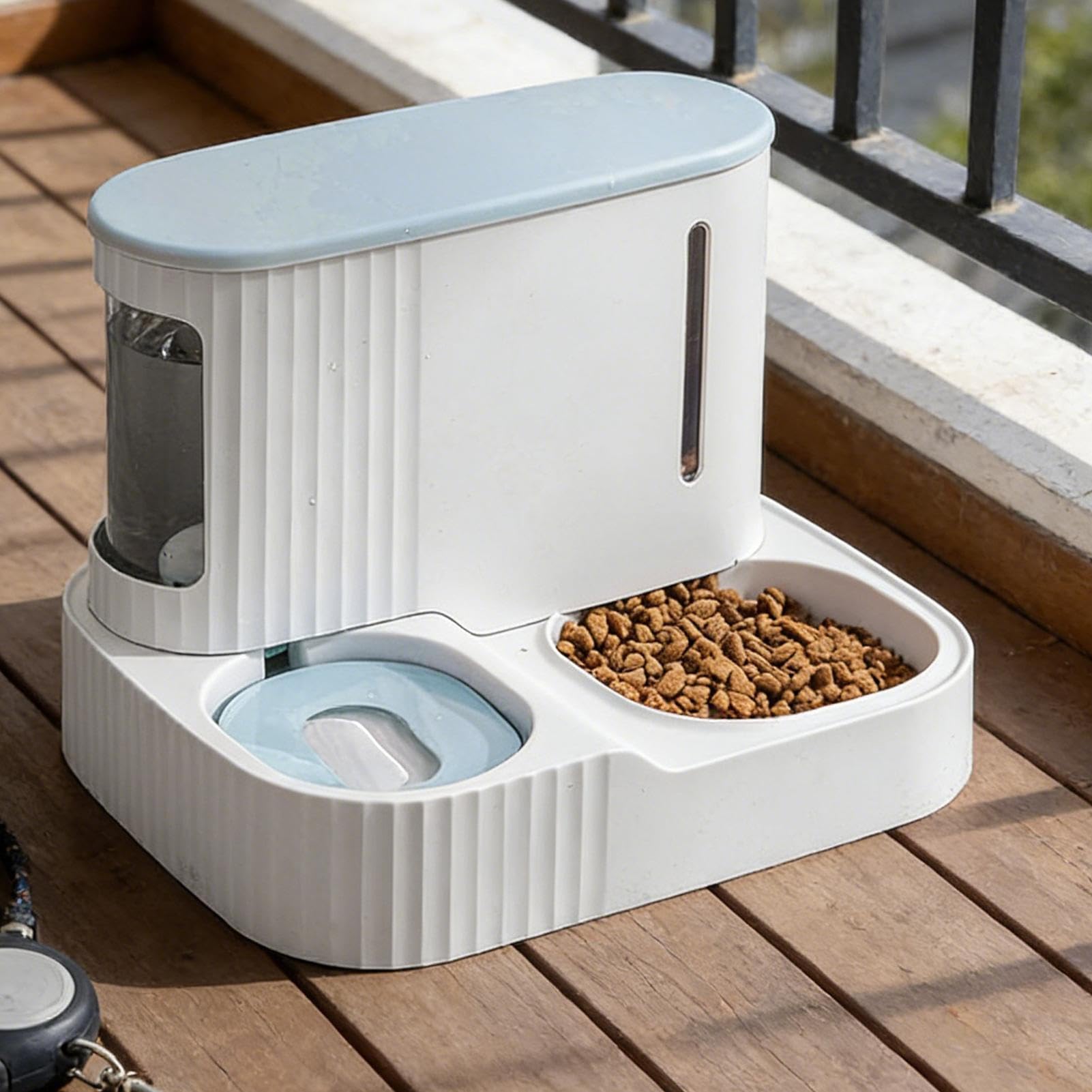 Y Bebedero para Gatos Conjunto Bebedero De Agua 2 En 1 | Dispensador Automático de Comida para Mascotas Desmontable 3L Para Cachorros Y En El Hogar Y