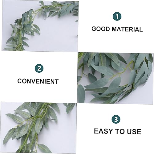 Miniatura 4 de HONMEET 1 adorno colgante de plantas de seda para colgar en el camino, adorno de fiesta de Navidad, diseño suspendido, planta artificial, decoración