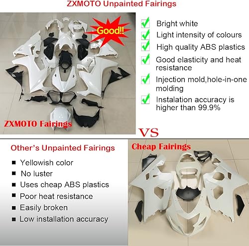 Miniatura 2 de ZXMOTO Kit de carenado Unpianted para Yamaha YZF R1 2012 2013 2014