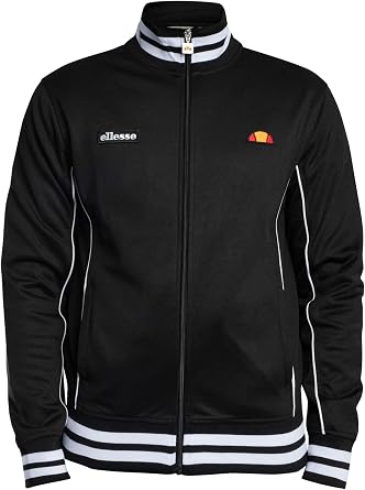 Ellesse Men's Milan Track Jacket, Black
