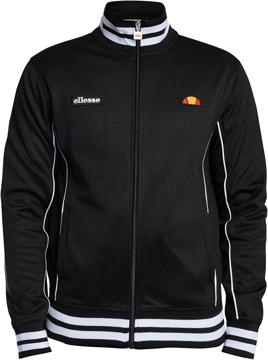 Ellesse Men's Milan Track Jacket, Black