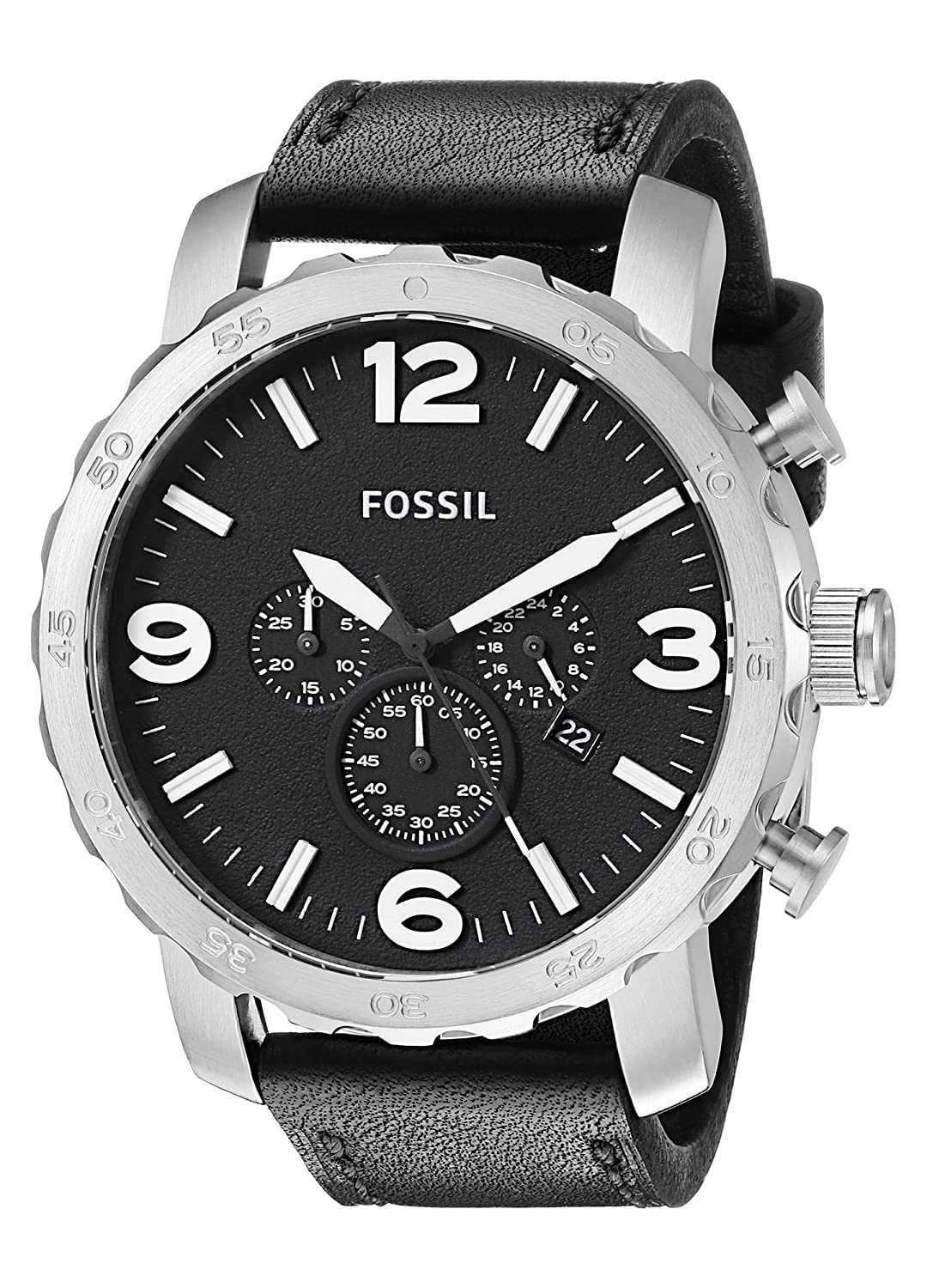 See full amazon price history chart for FossilNate Chronograph Black Dial Black Leather Mens Watch JR1436 FossilNate Chronograph Black Dial Black Leather Mens Watch JR1436 (B0BRQTDJ1V) Amazon Price History, Amazon Price Tracker