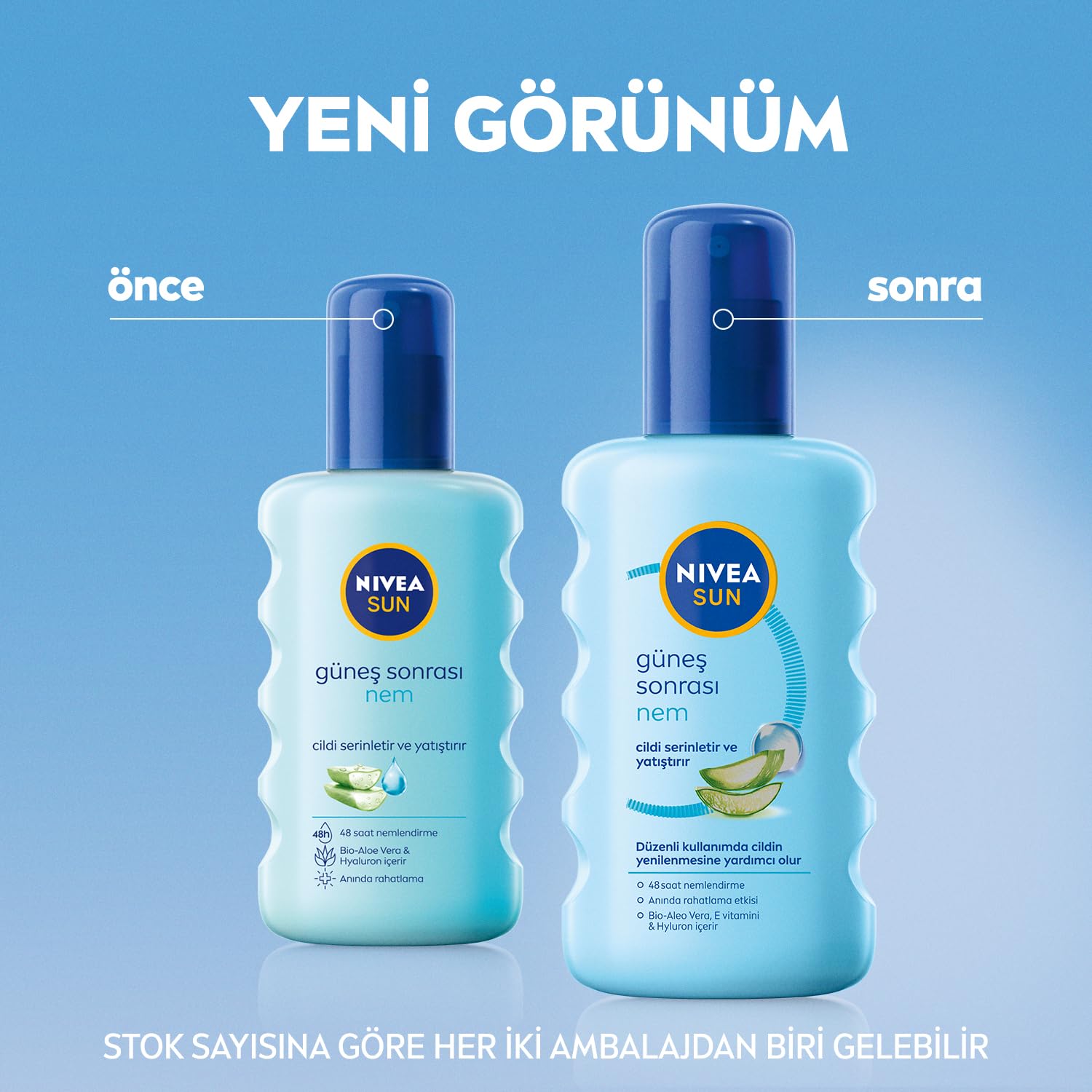 NIVEA SUN Ferahlatıcı Güneş Sonrası Vücut Spreyi 200ml, Nemlendirici, Aloe Vera, Hyaluron