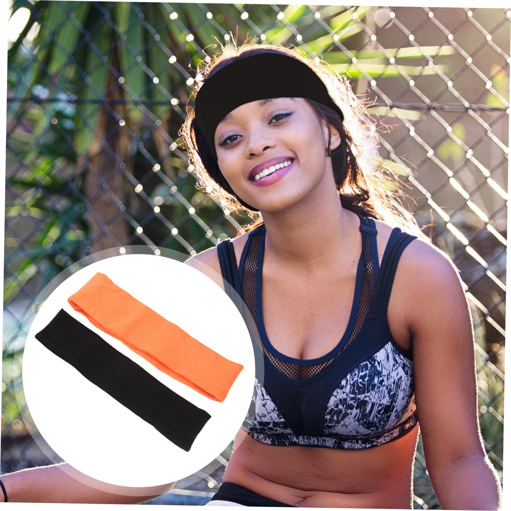 BESPORTBLE 6 Pezzi Fascia Sportiva Fascia Per Il Sudore Allenamento Per La Testa Palestra Copricapo Elasticizzato Elastica Antiscivolo Mens Turbante Fitness
