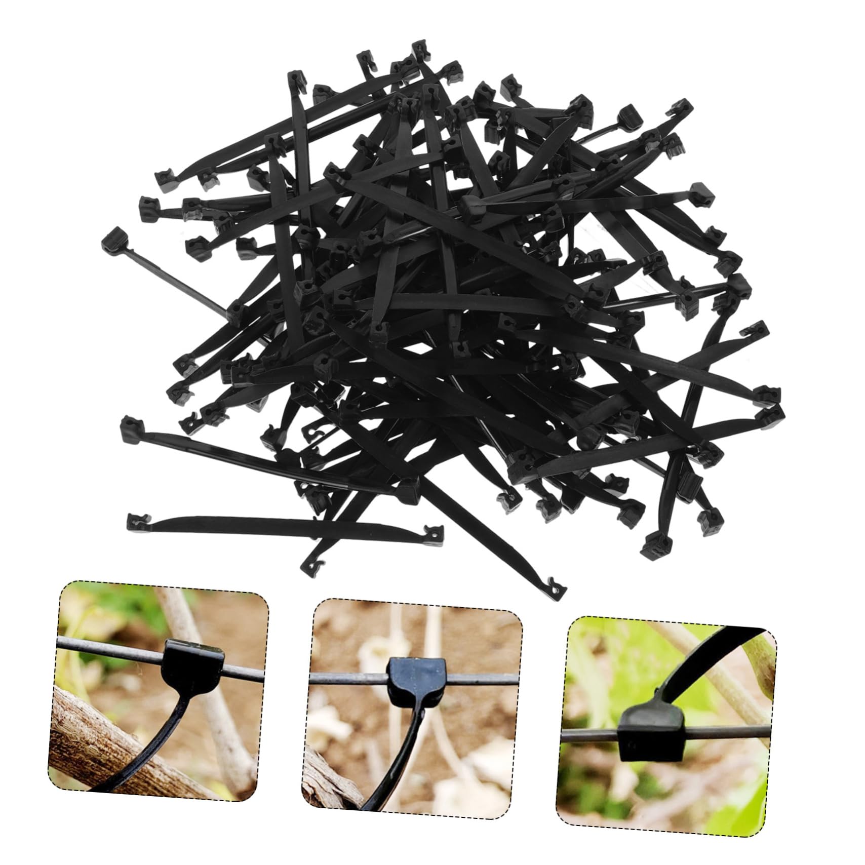 Toyvian 1tasche Garten Clips Für Pflanzenstütze Kunststoff-bindeklammern Für Weinreben Und Obst Pack Wetterbeständig Und Flexibel Für Gartenarbeit Und Pflanzenpflege