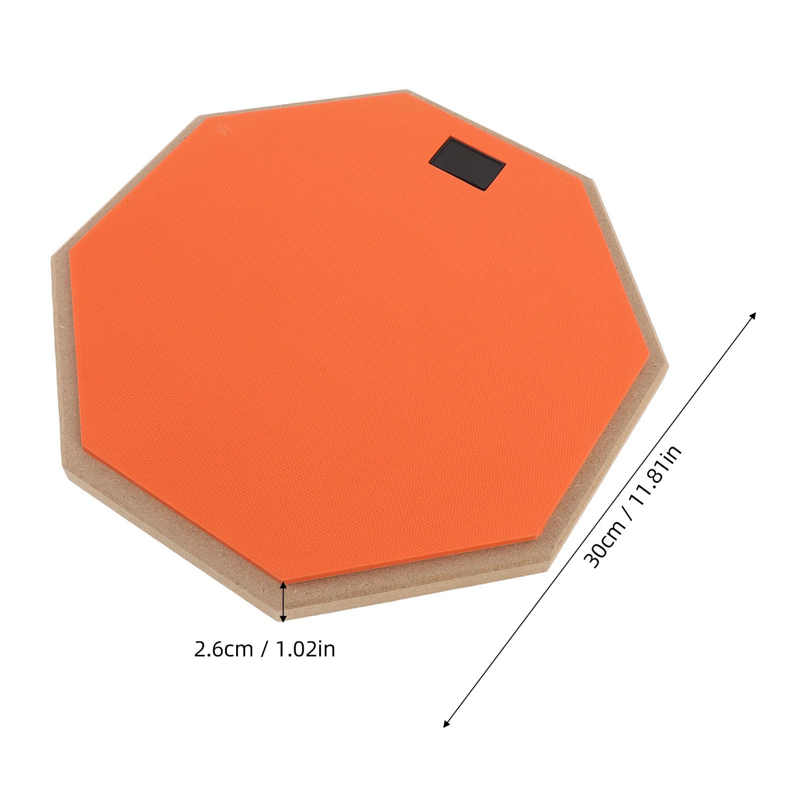 Dilwe Almohadilla de Práctica de Batería de Doble Cara de 12 Pulgadas con Configuración Fácil, Rebote de Palo Auténtico, Experiencia de Tambores Real, Silencio, Antideslizante y a Prueba de Choques,