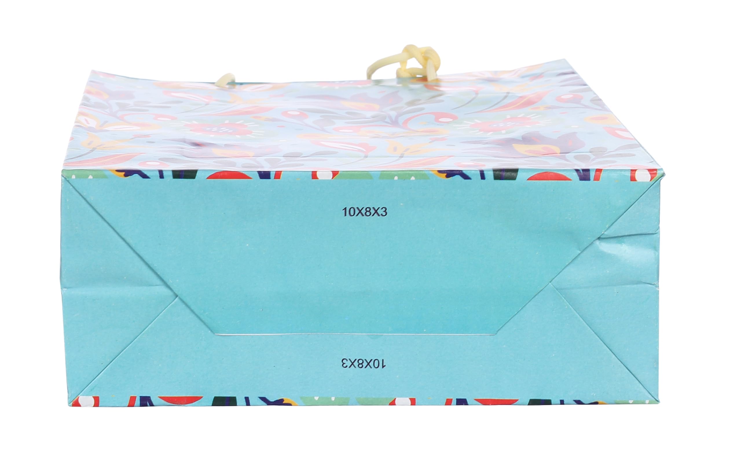 SAINIK'S - ACCESS TO QUALITY Bold Flowers Design Paper Bags/Gift Bag, Goodies Bag, Promotional Bag For Wedding Pack of 20 (25 X 20 X 8) CM 3