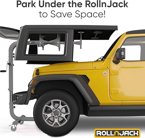 Miniatura 6 de Elevador removedor de techo duro para Jeep Wranglers: JK/JKU/JL/JLU 2007 hasta el presente + CJ, 2 y 4 puertas + Jeep elevados. Montaje rápido y