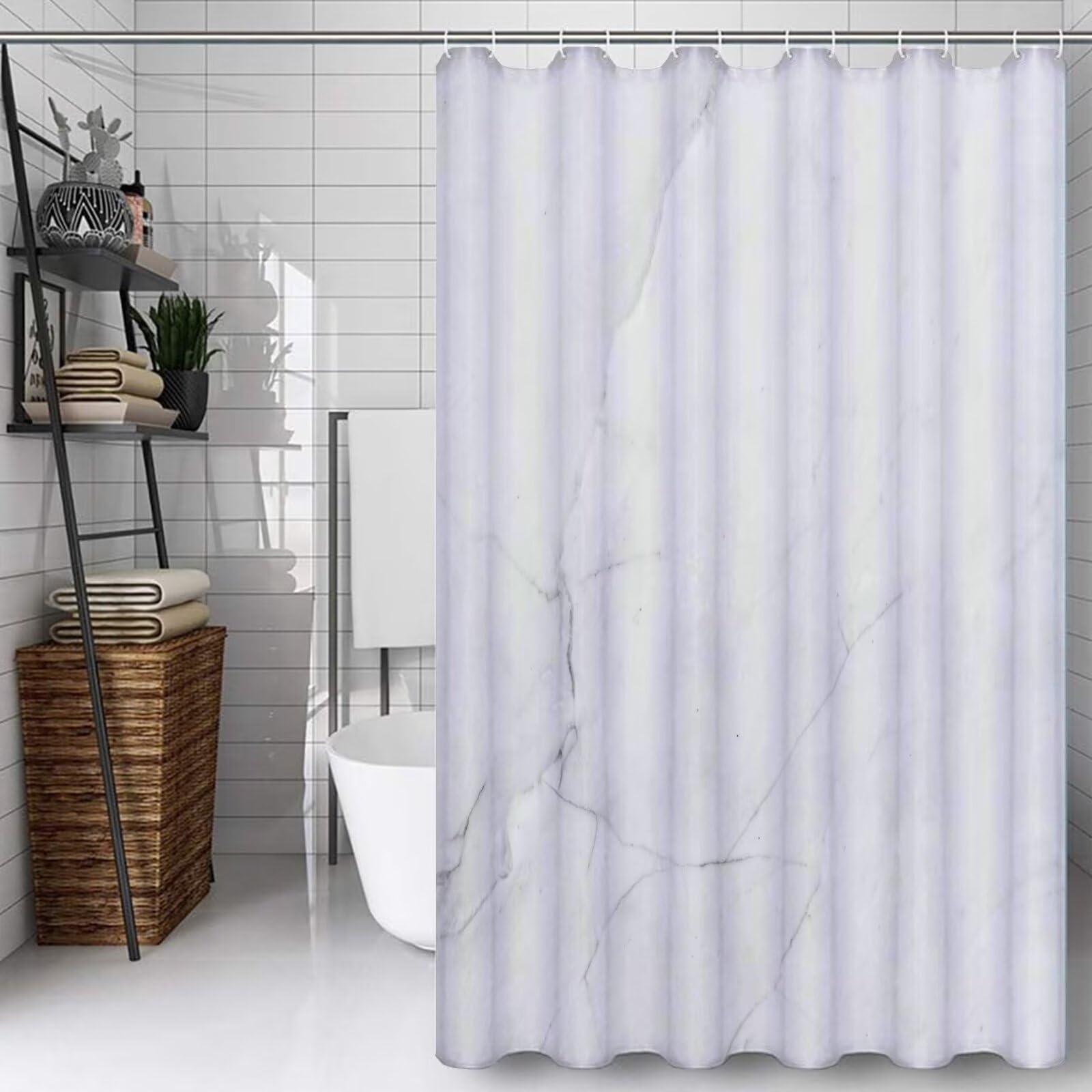 Rideau douche imperméable pour stopper les éclaboussures et le tissu qui colle