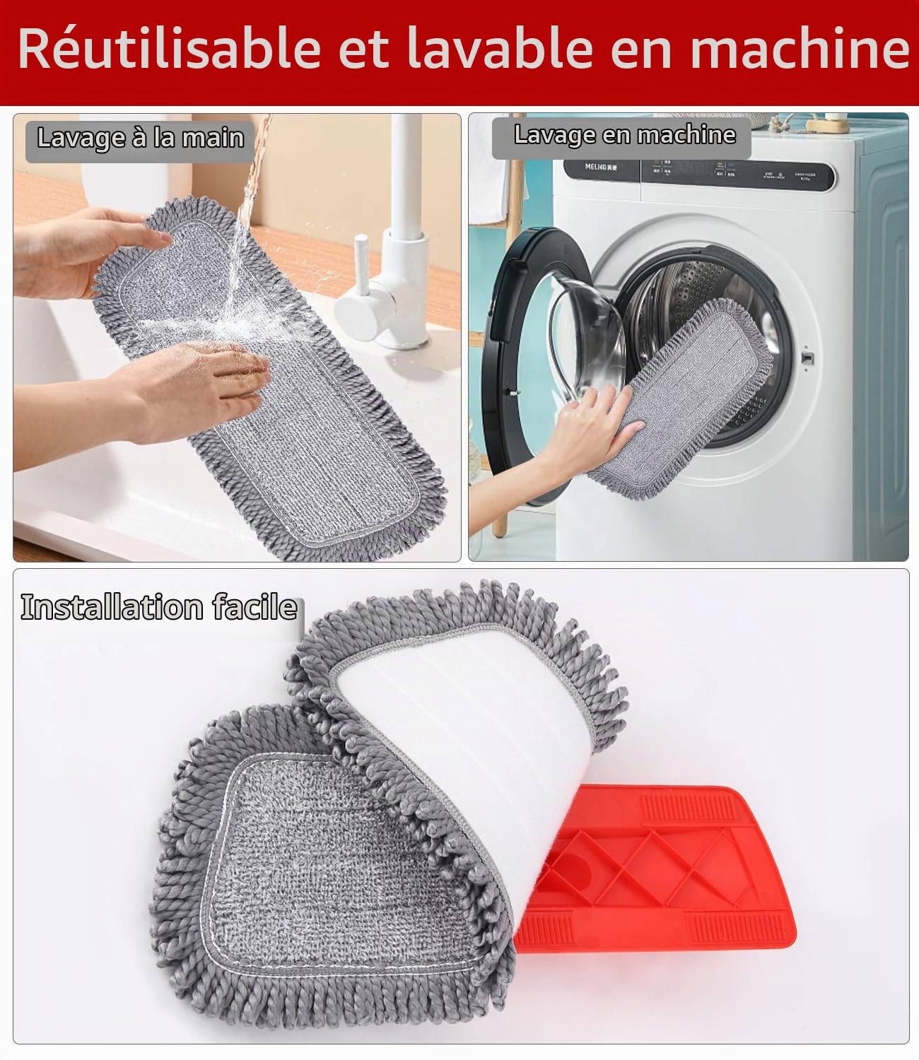 Balais Serpillère Vaporisateur, Balai Lave Sol avec Vaporise Spray Mop Microfibre Balai Pulvérisateur pour la Maison, la Cuisine, Le Bois Dur, Le Stratifié, Le Bois, la Céramique