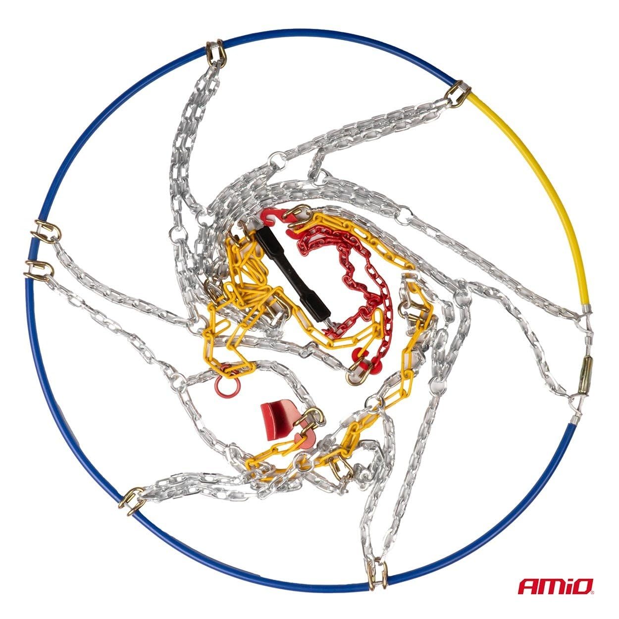 Chaînes à neige AMIO pour pneus 195/65 R15 Homologation : TÜV/GS | 12 mm