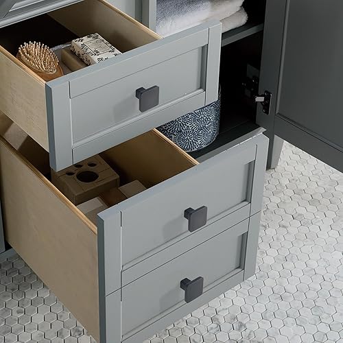 Miniatura 5 de TUNNY Paquete de 10 Konb clásico para gabinetes, color negro mate, herrajes para muebles de cocina, dormitorio, muebles, tiradores de gabinete