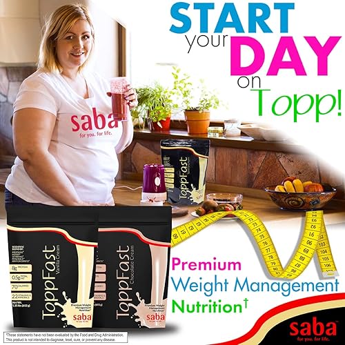Miniatura 7 de Saba ToppFast™ Batido nutricional - Mezcla científica de proteínas, hierbas, vitaminas, minerales y antioxidantes, 30 porciones