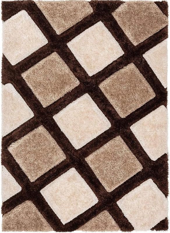 Image of Shaggy Rugs 8X11 FEET Soft and Cozy Carpet for Living Room & Hall, Bedroom, and Kids Room Non-Slip, High Pile, Machine Washable, Perfect for Any Room (Beige Brown)