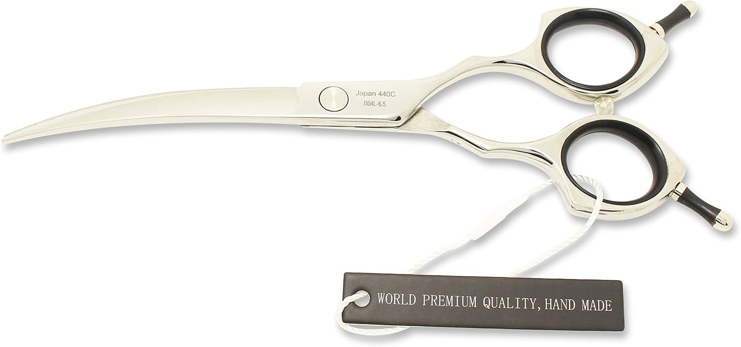 HASHIMOTO Curved Dog Grooming Scissors, 6.5 inch, Designed for Large Hands image 3