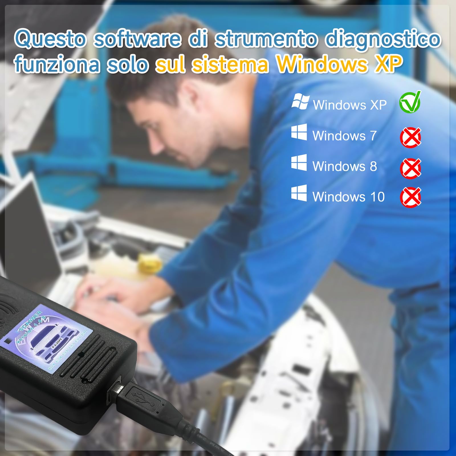 per BMW Scanner 1.4.0 Programmatore Eeprom Lettore di Codici Funziona per Veicoli BMW E46,E38,E39,E53,E83,E85 Adatto per Strumento di Programmazione ECU OBD2 Scanner Strumento Diagnostico