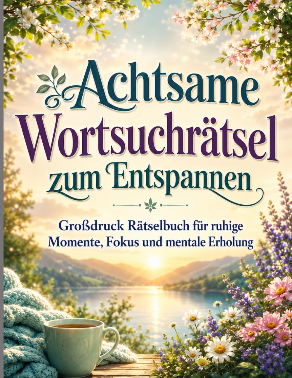 Achtsame Wortsuchrätsel zum Entspannen: Großdruck Rätselbuch für ruhige Momente, Fokus und mentale Erholung
