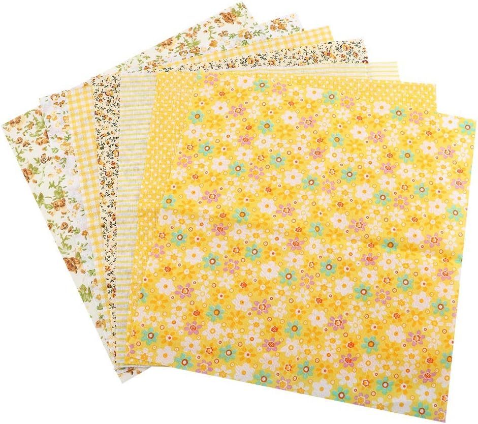 Cotton Fabric Sewing Fabric, Squares Quilt Floral DIY
