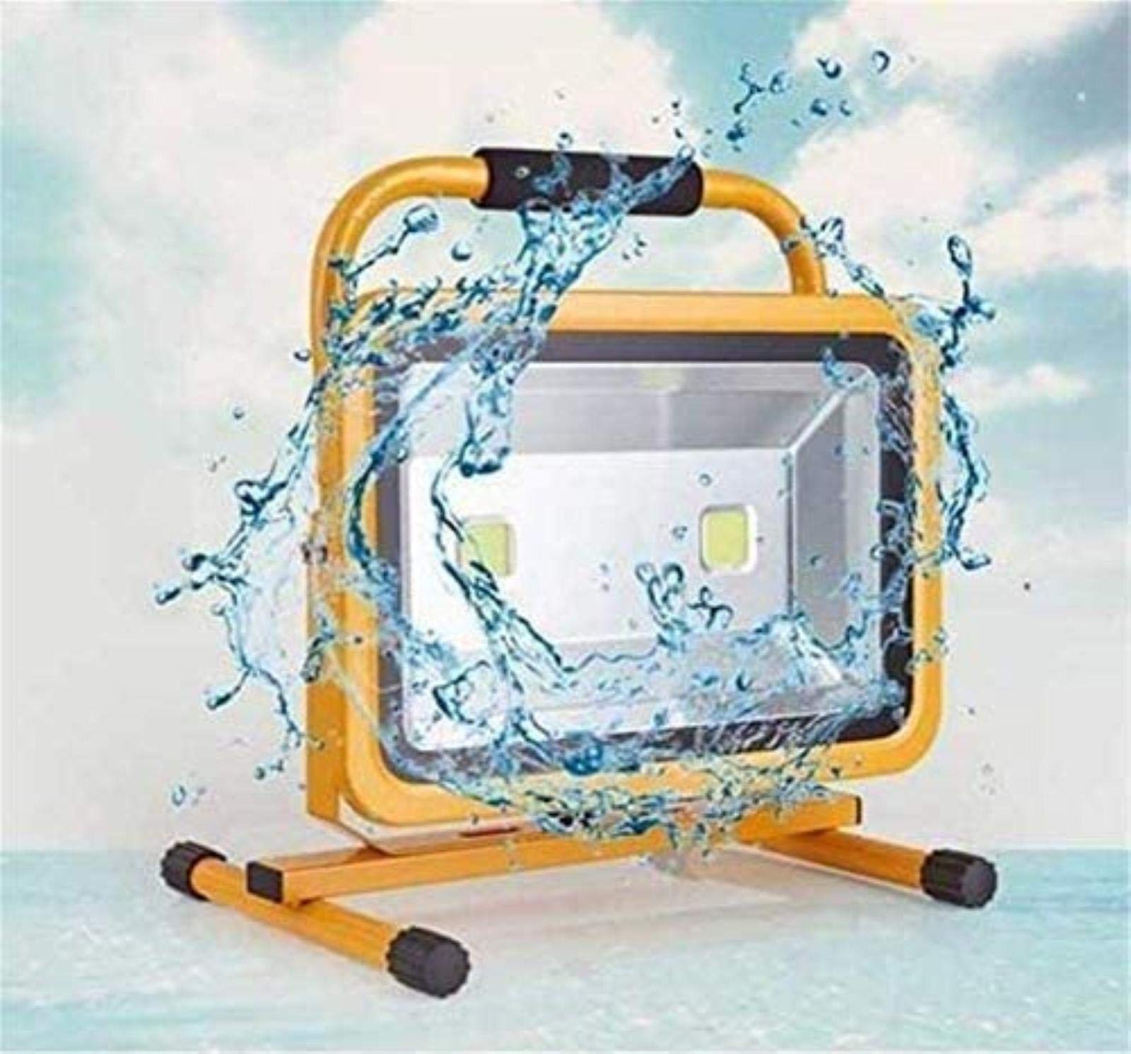 Luce Di Lavoro Luce Di Emergenza Portatile per Esterni Faretto Impermeabile Proiettore a Led Luce Di Proiezibrillante Giardino Paesaggio Illuminaziquadrata Lampistradale 100W