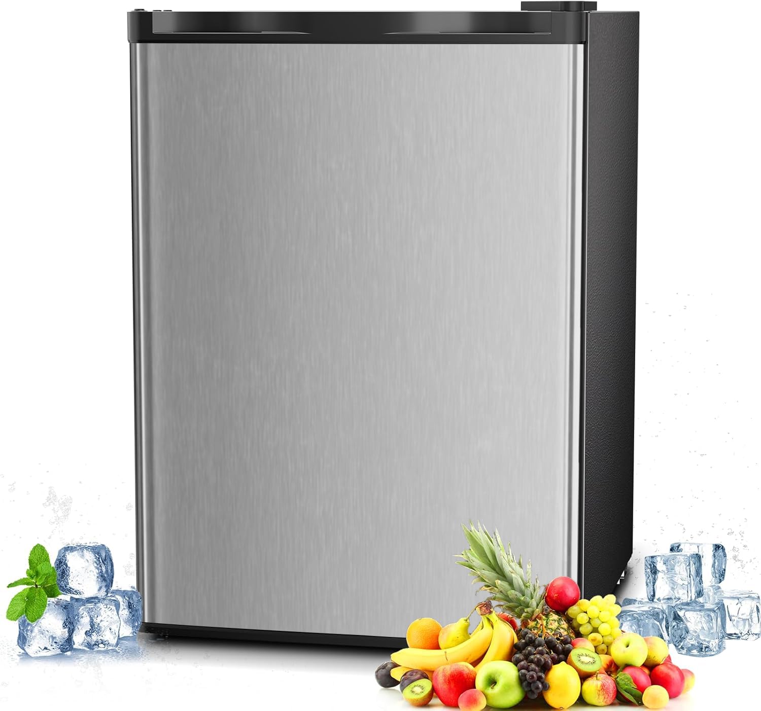 Antarctic Star 58070RRE0-S 2.6 cu ft Compact Freezer Silver